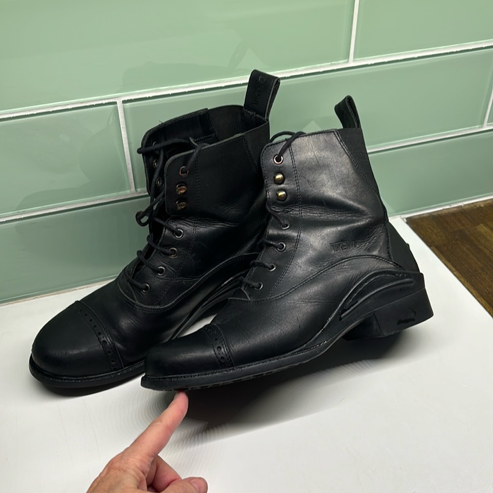 Aiken Riding lace-up boots